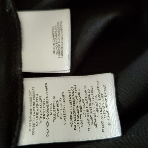 Jones New York Signature Petites Black 3/4 Sleeve Top Size PL - Picture 7 of 7